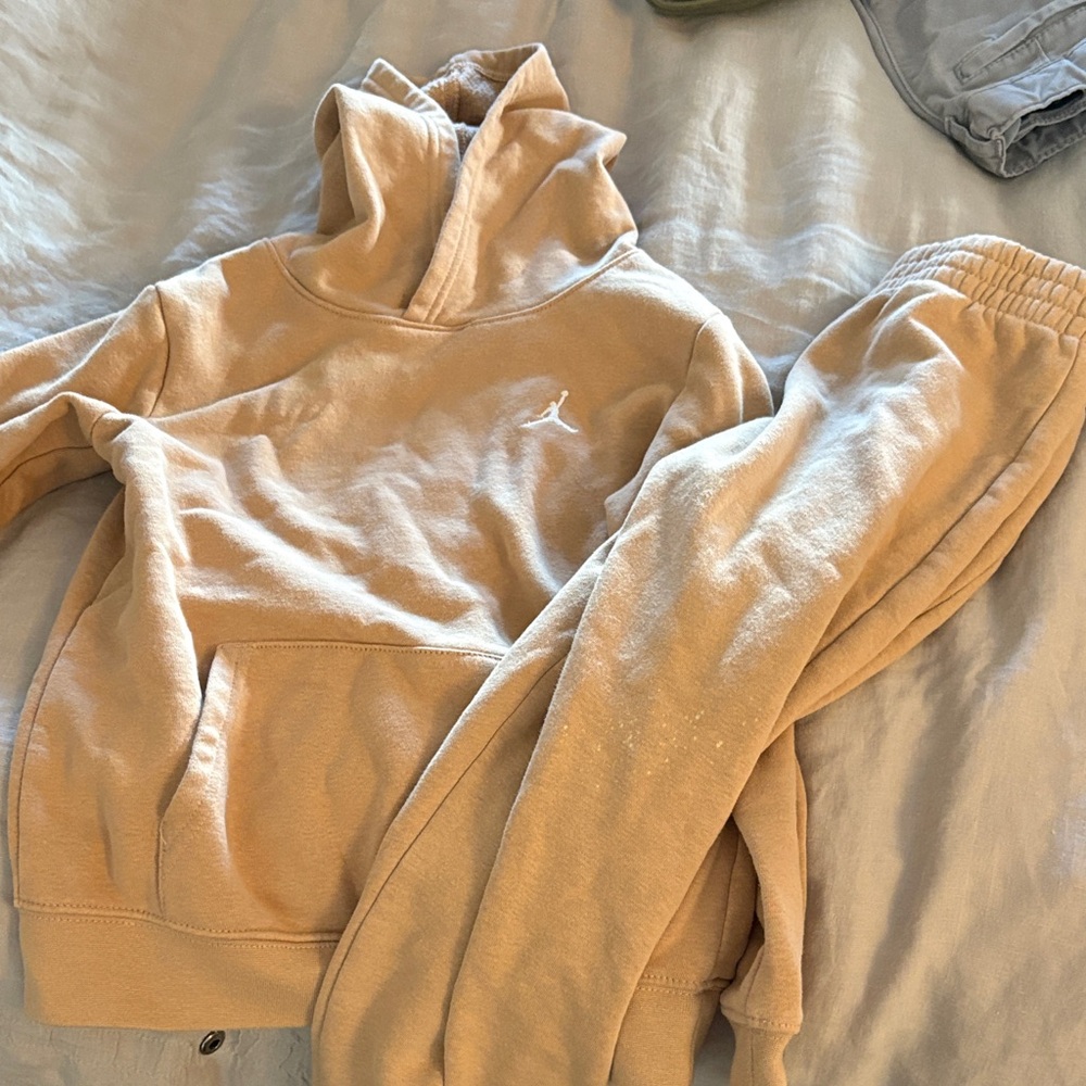 Jordan Kids Matching Set in Tan